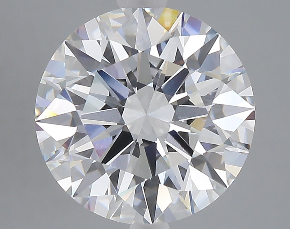 5.10 carat round lab grown diamond E color VVS2 clarity
