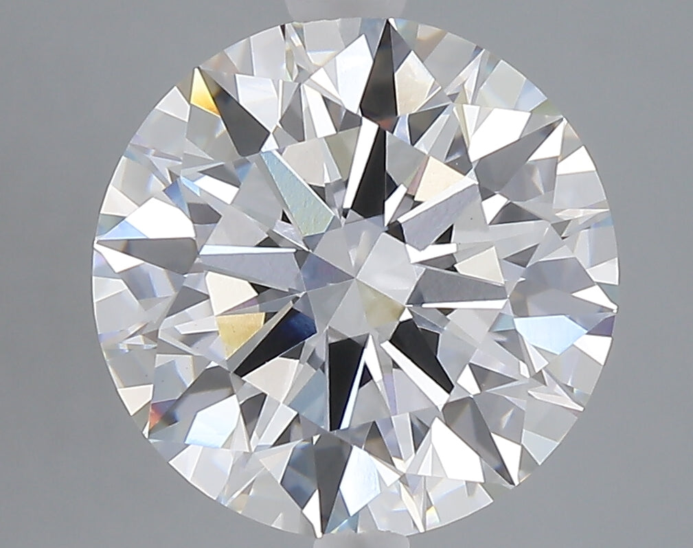 5.04 carat round lab grown diamond E color VVS2 clarity