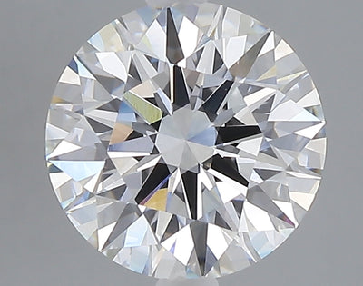 2.57 carat round lab grown diamond E color VVS2 clarity