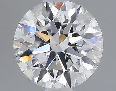 1.08 carat round lab grown diamond D color VVS2 clarity