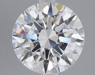 2.58 carat round lab grown diamond D color VVS2 clarity