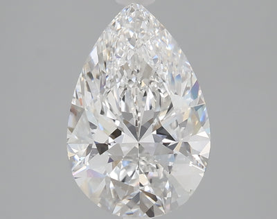 2.26 carat pear lab grown diamond D color VVS2 clarity