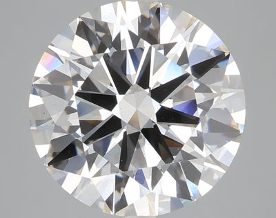 5.00 carat round lab grown diamond E color VS1 clarity