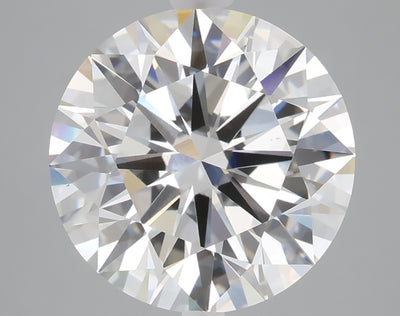 5.04 carat round lab grown diamond E color VS1 clarity