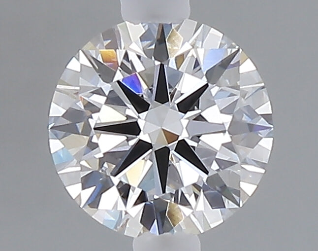 1.07 carat round lab grown diamond D color VVS2 clarity