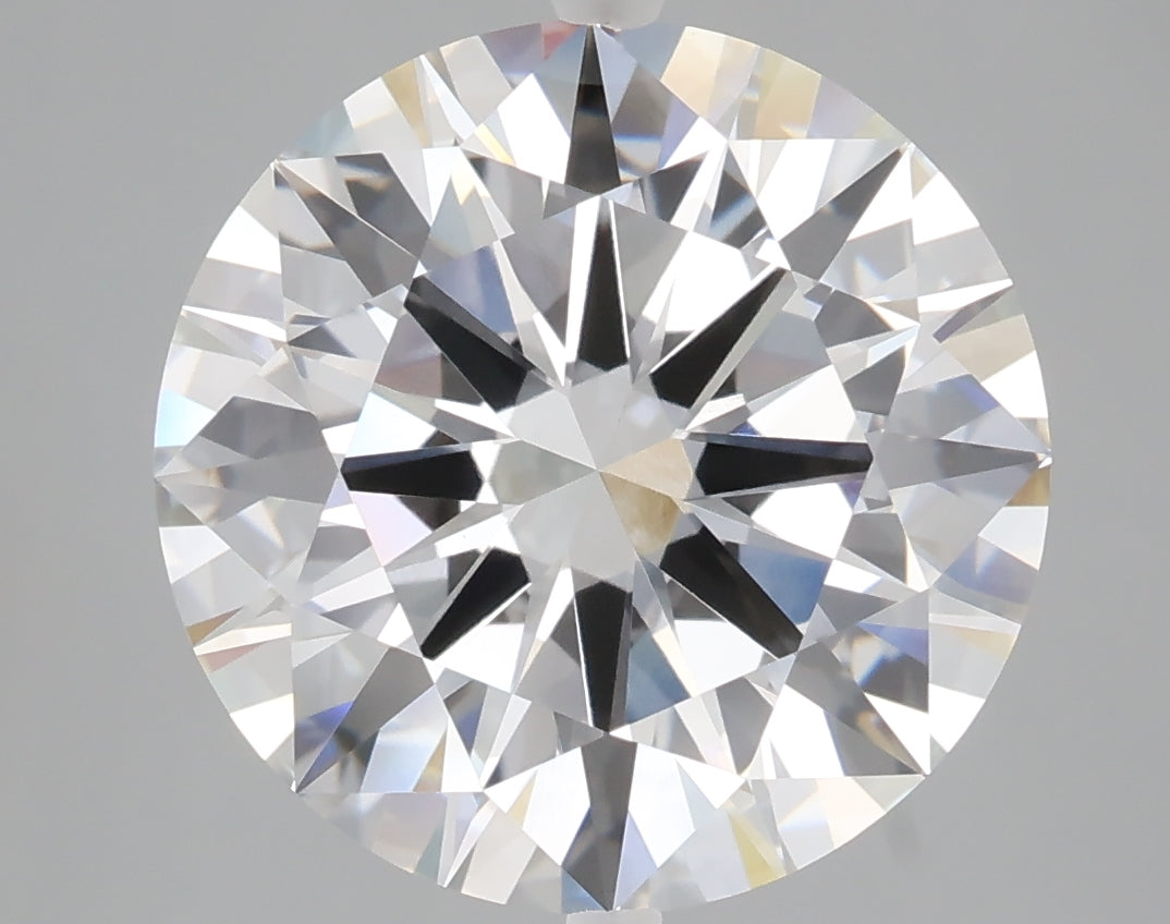 6.88 carat round lab grown diamond F color VVS2 clarity