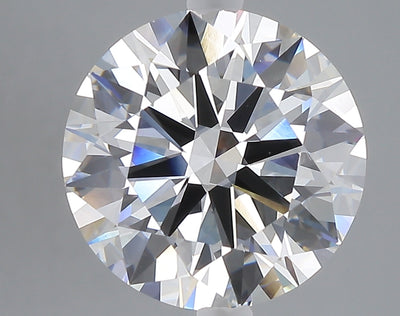 5.00 carat round lab grown diamond F color VVS2 clarity