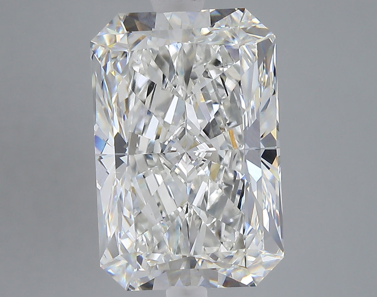 7.01 carat radiant lab grown diamond F color VVS2 clarity