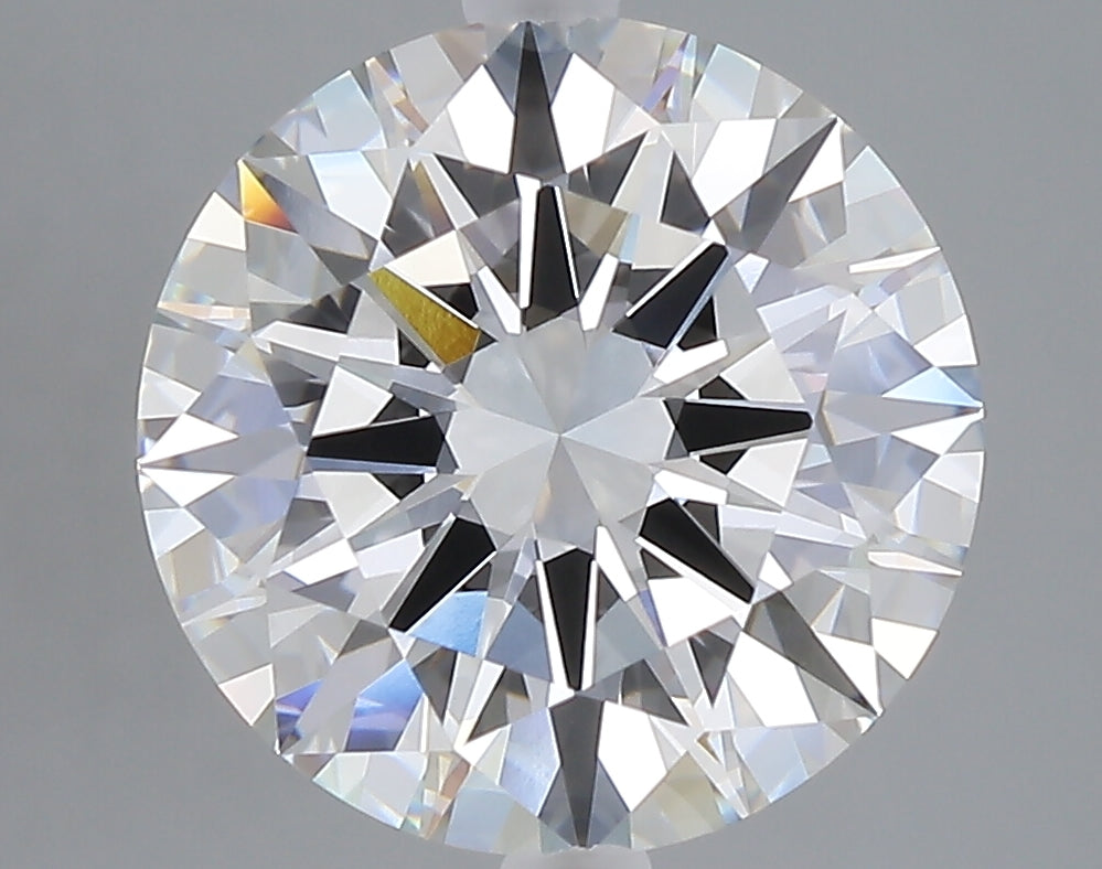 5.02 carat round lab grown diamond E color VVS2 clarity