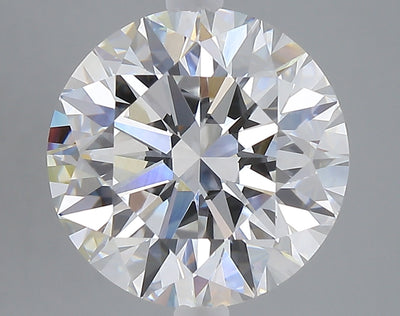 5.10 carat round lab grown diamond E color VVS2 clarity