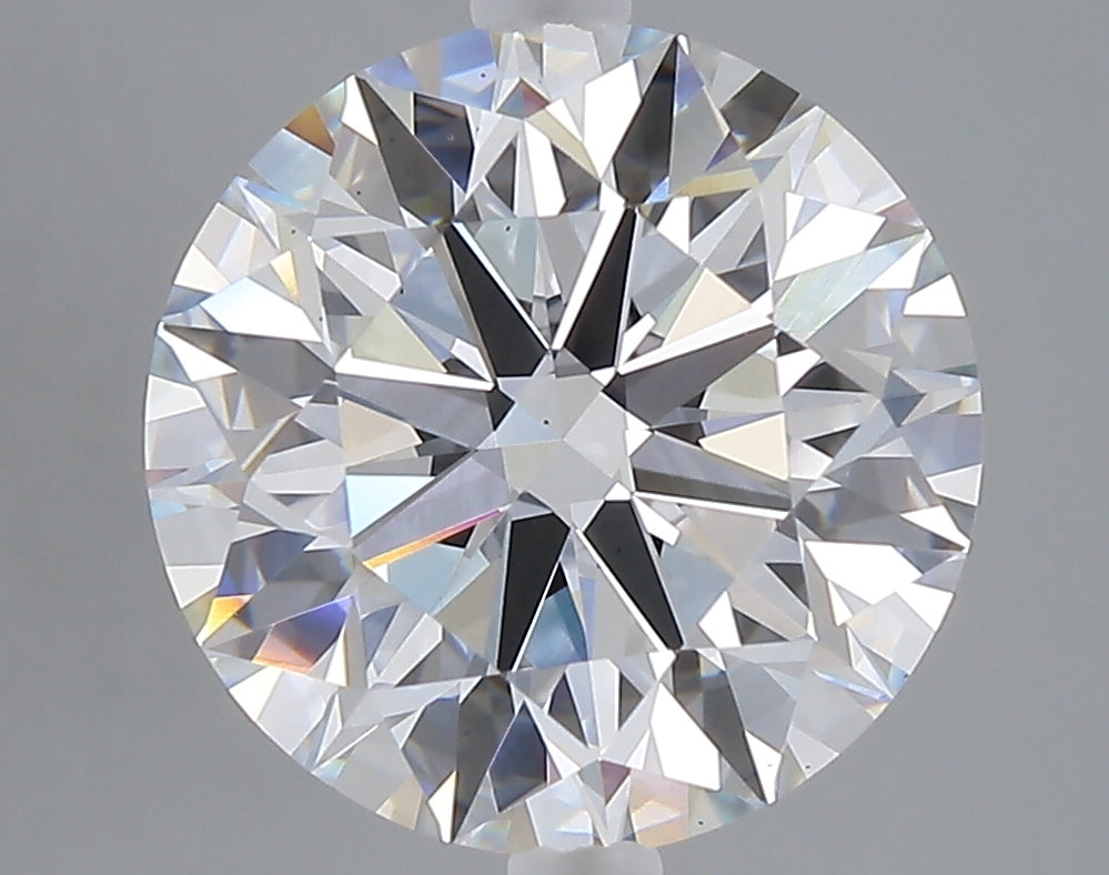 5.09 carat round lab grown diamond E color VS1 clarity