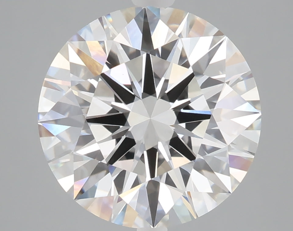 5.03 carat round lab grown diamond F color VVS2 clarity