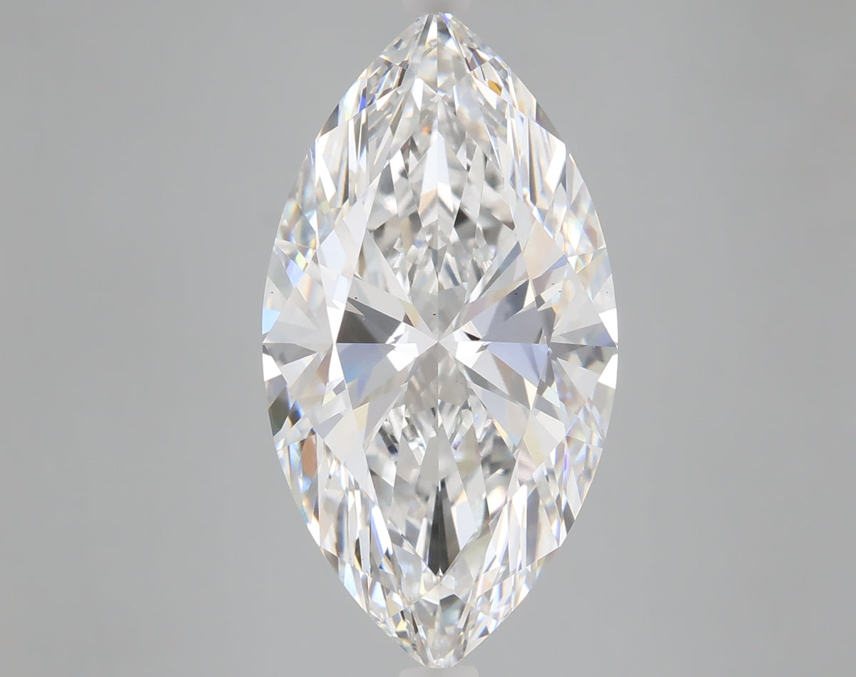 7.08 carat marquise lab grown diamond E color VS2 clarity