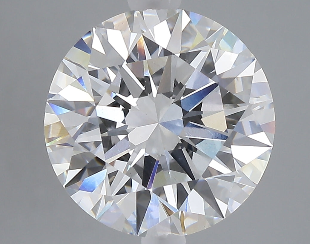 5.24 carat round lab grown diamond E color VVS2 clarity
