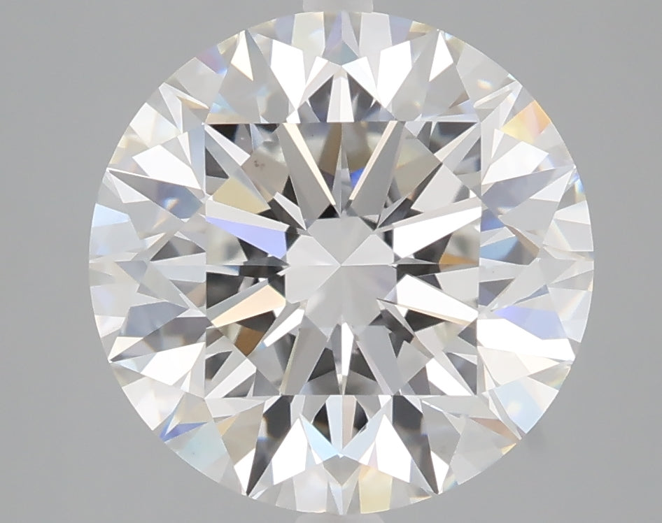 5.08 carat round lab grown diamond E color VS1 clarity