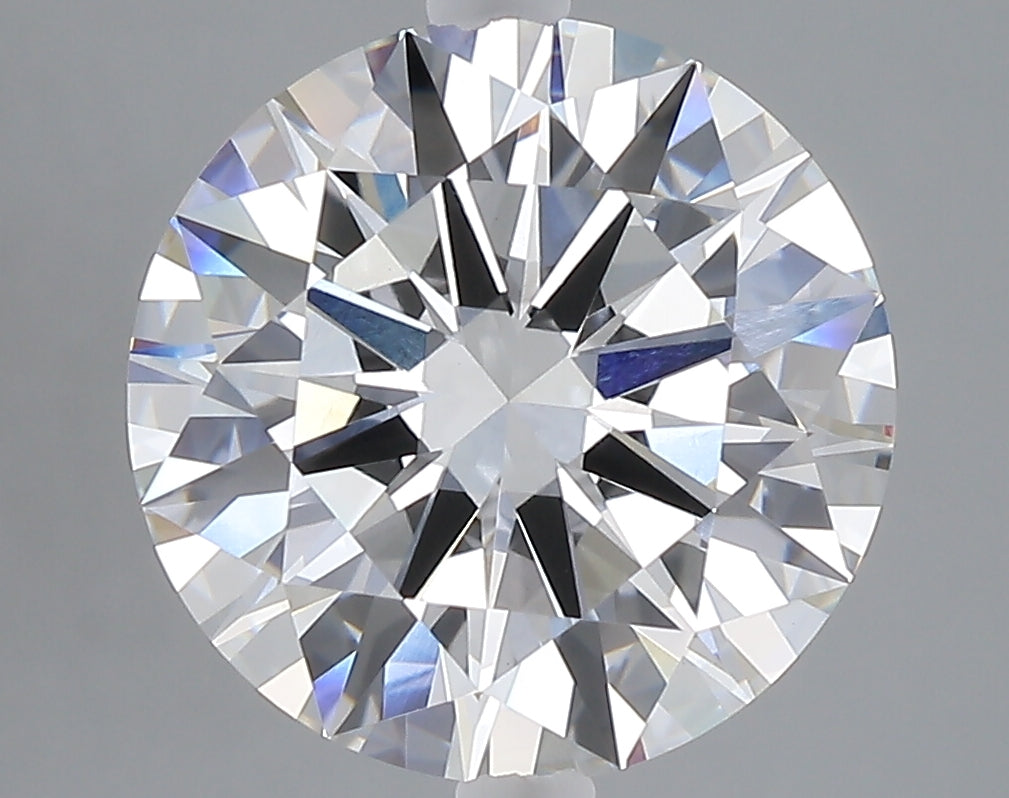 5.04 carat round lab grown diamond E color VVS2 clarity