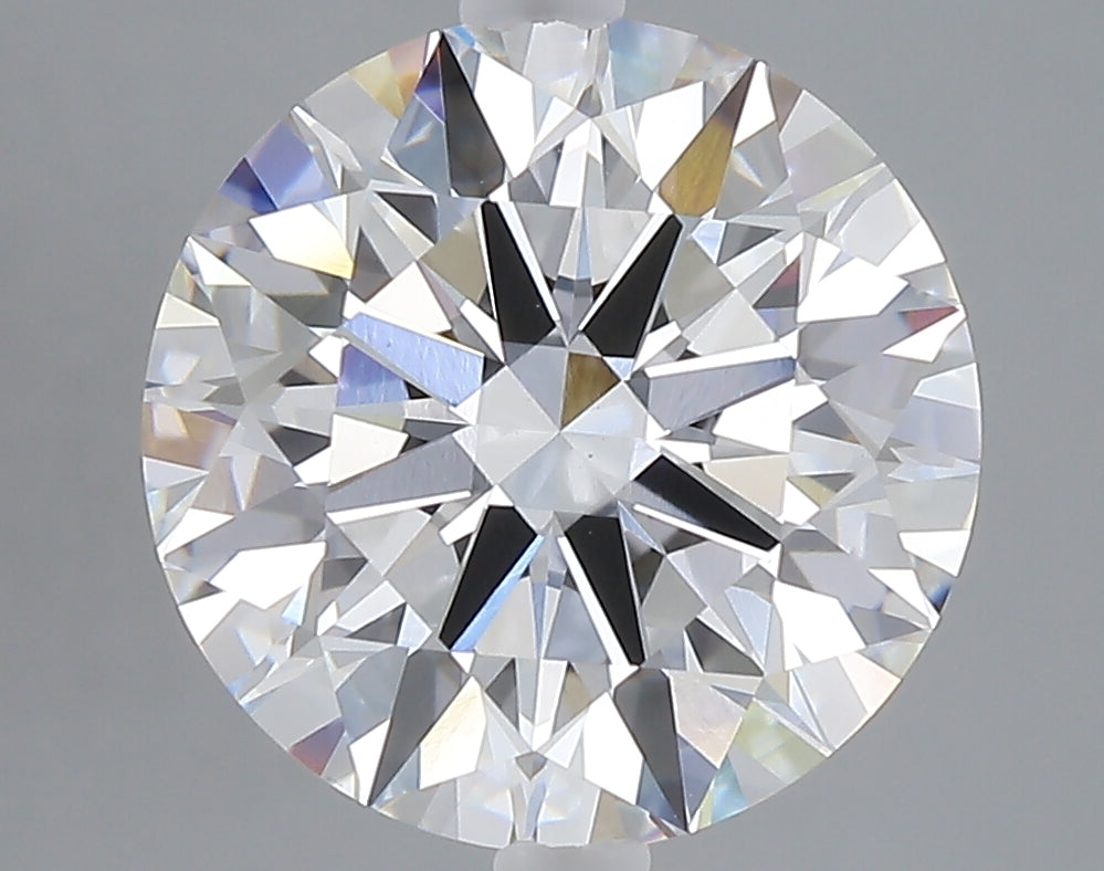 5.05 carat round lab grown diamond E color VVS2 clarity