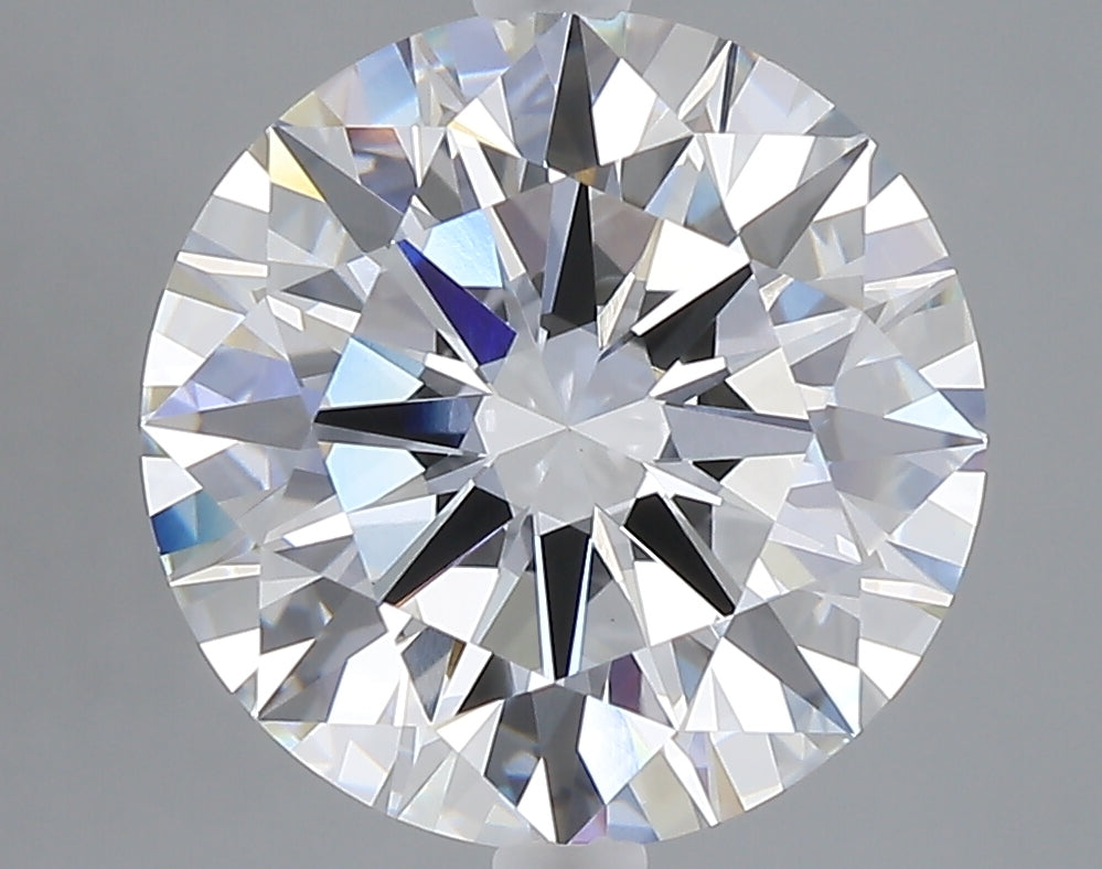 5.08 carat round lab grown diamond E color VVS2 clarity