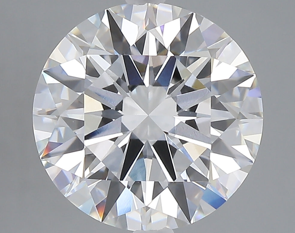 5.09 carat round lab grown diamond E color VVS2 clarity
