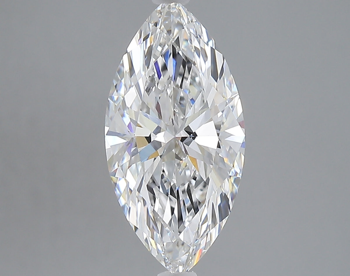 2.52 carat marquise lab grown diamond E color VVS2 clarity