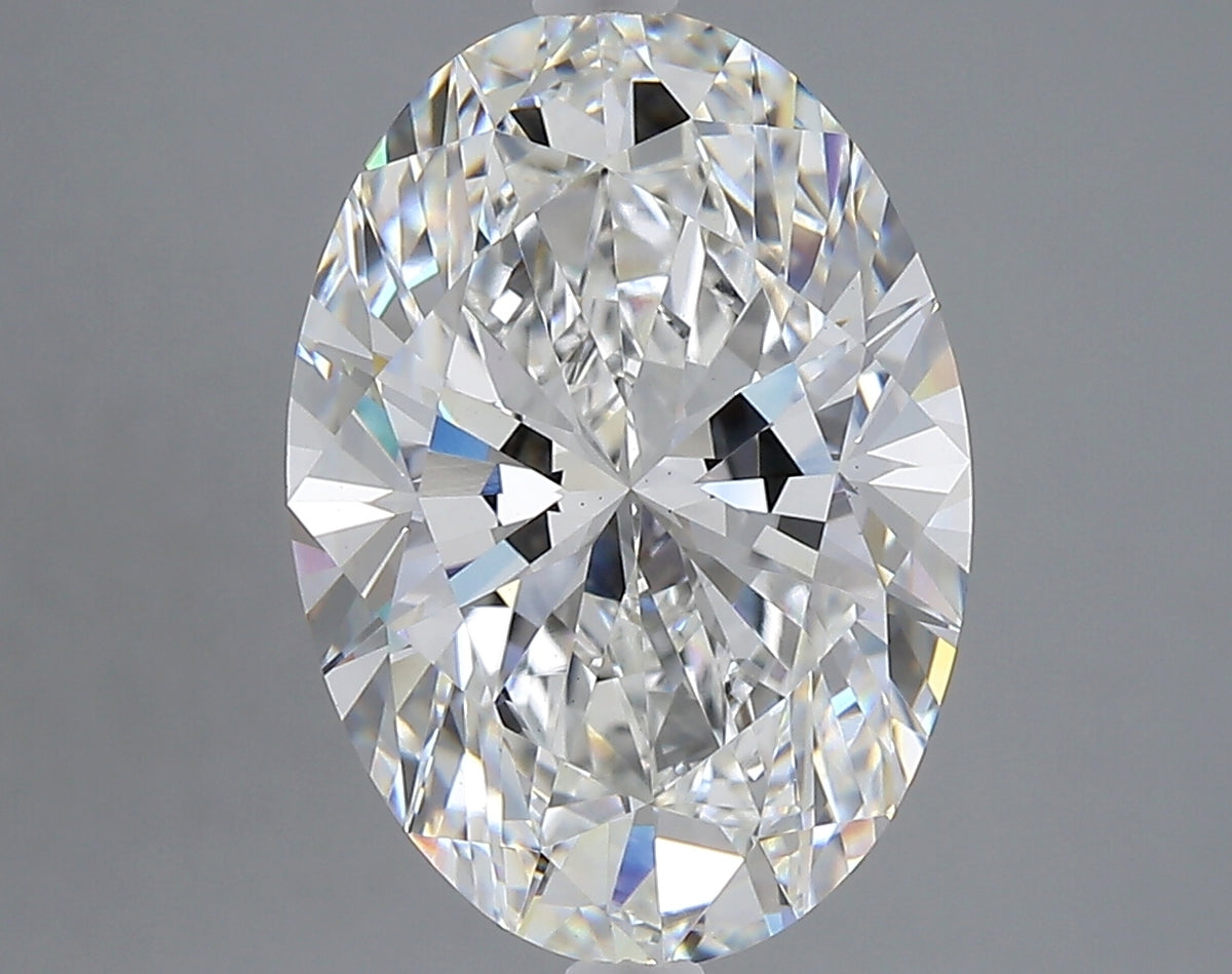 5.08 carat oval lab grown diamond E color VS1 clarity