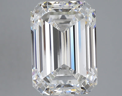 6.28 carat emerald lab grown diamond E color VS1 clarity