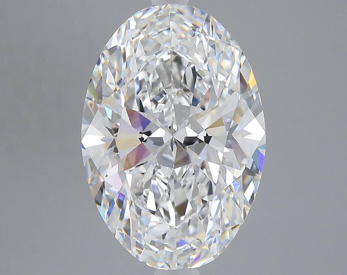 6.02 carat oval lab grown diamond E color VVS2 clarity