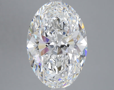 6.02 carat oval lab grown diamond E color VVS2 clarity