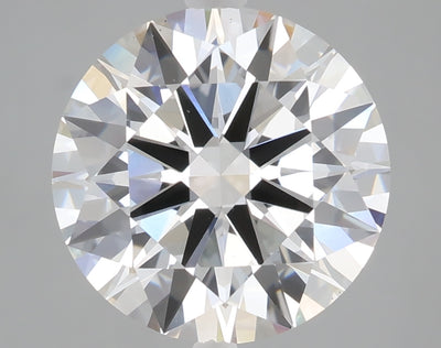 5.10 carat round lab grown diamond F color VS1 clarity