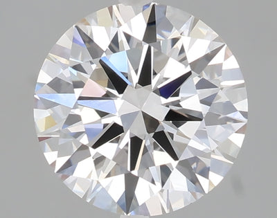 2.56 carat round lab grown diamond E color VVS2 clarity
