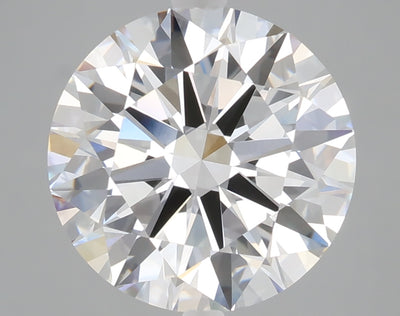 5.02 carat round lab grown diamond E color VVS2 clarity
