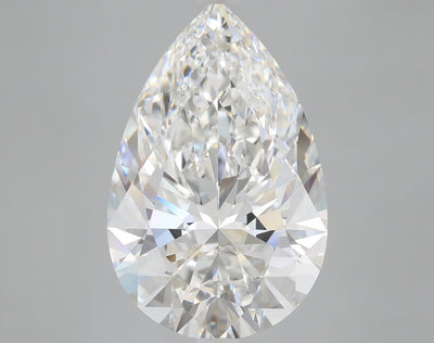 8.09 carat pear lab grown diamond F color VVS2 clarity