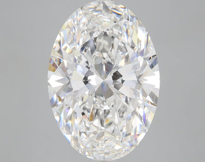 6.06 carat oval lab grown diamond E color VVS2 clarity