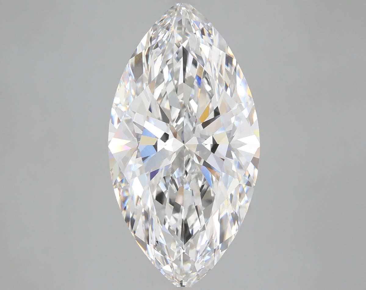 6.09 carat marquise lab grown diamond E color VVS2 clarity