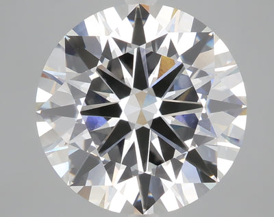 6.87 carat round lab grown diamond F color VVS2 clarity