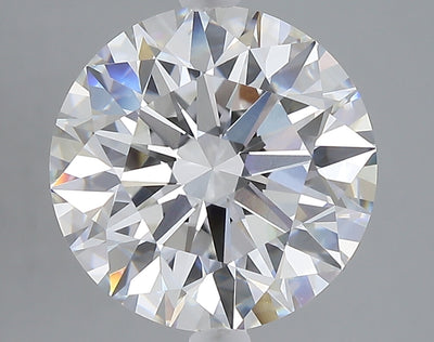5.05 carat round lab grown diamond E color VVS2 clarity