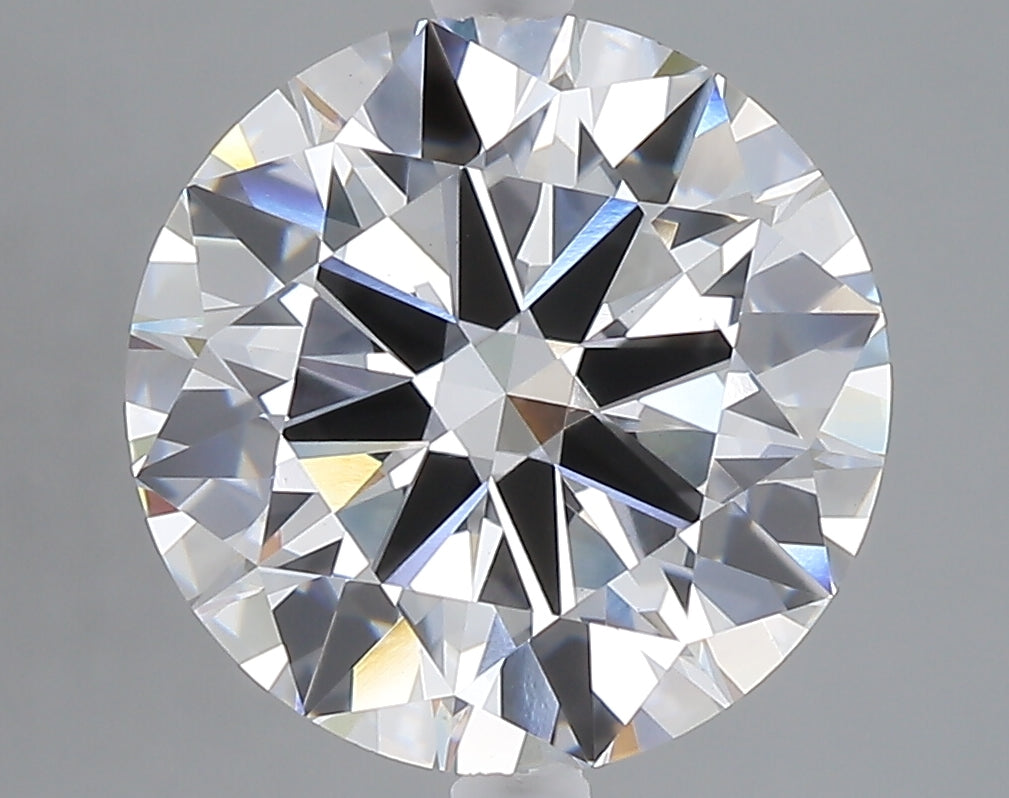 5.01 carat round lab grown diamond E color VVS2 clarity