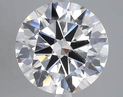 5.01 carat round lab grown diamond E color VVS2 clarity