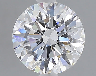 1.59 carat round lab grown diamond D color VVS2 clarity