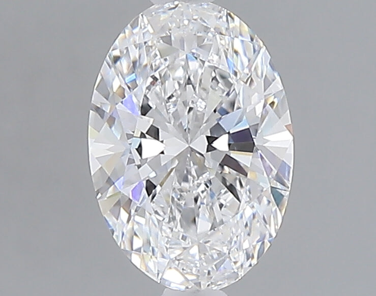 1.09 carat oval lab grown diamond D color VVS2 clarity