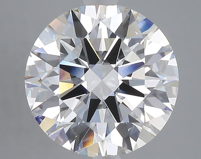5.01 carat round lab grown diamond F color VVS2 clarity