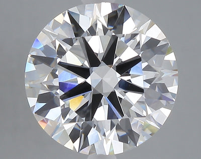 5.01 carat round lab grown diamond E color VVS2 clarity