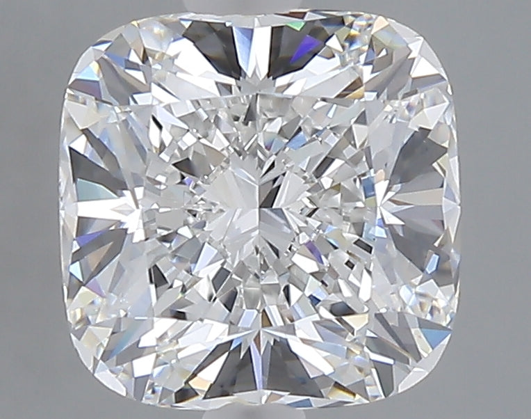 3.07 carat cushion lab grown diamond E color VVS2 clarity