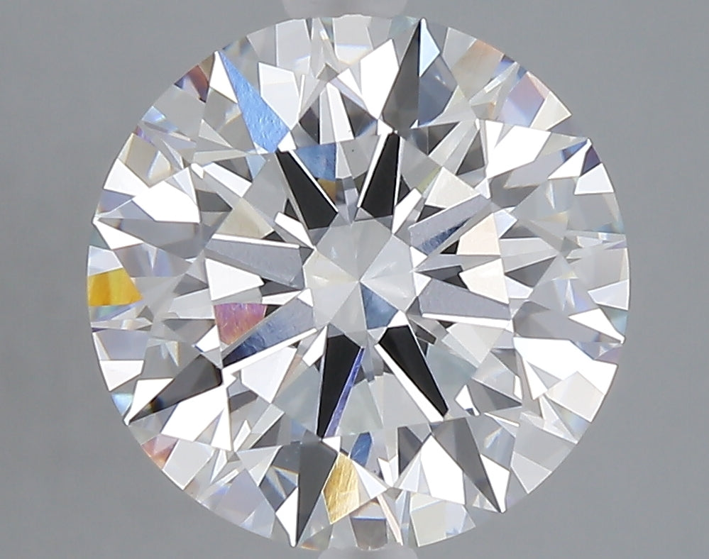 5.02 carat round lab grown diamond E color VVS2 clarity