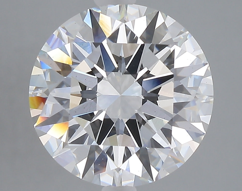 5.06 carat round lab grown diamond E color VS1 clarity
