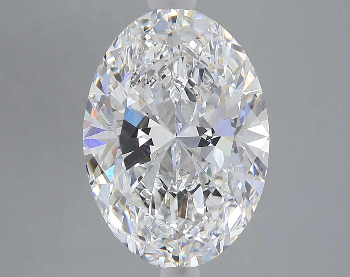 5.02 carat oval lab grown diamond E color VS1 clarity