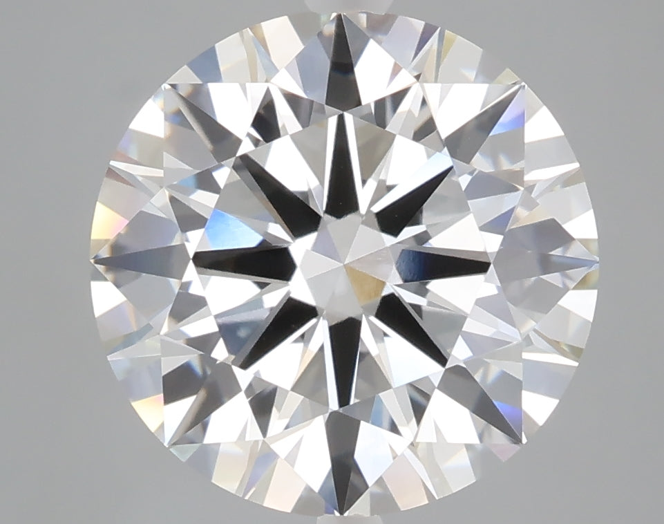 5.03 carat round lab grown diamond E color VVS2 clarity