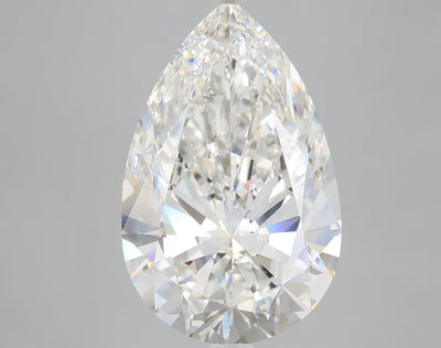 7.49 carat pear lab grown diamond F color VVS2 clarity