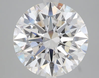 5.06 carat round lab grown diamond E color VVS2 clarity
