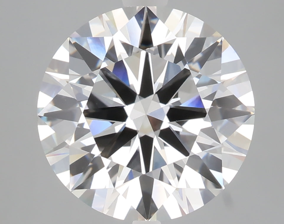 5.02 carat round lab grown diamond F color VVS2 clarity